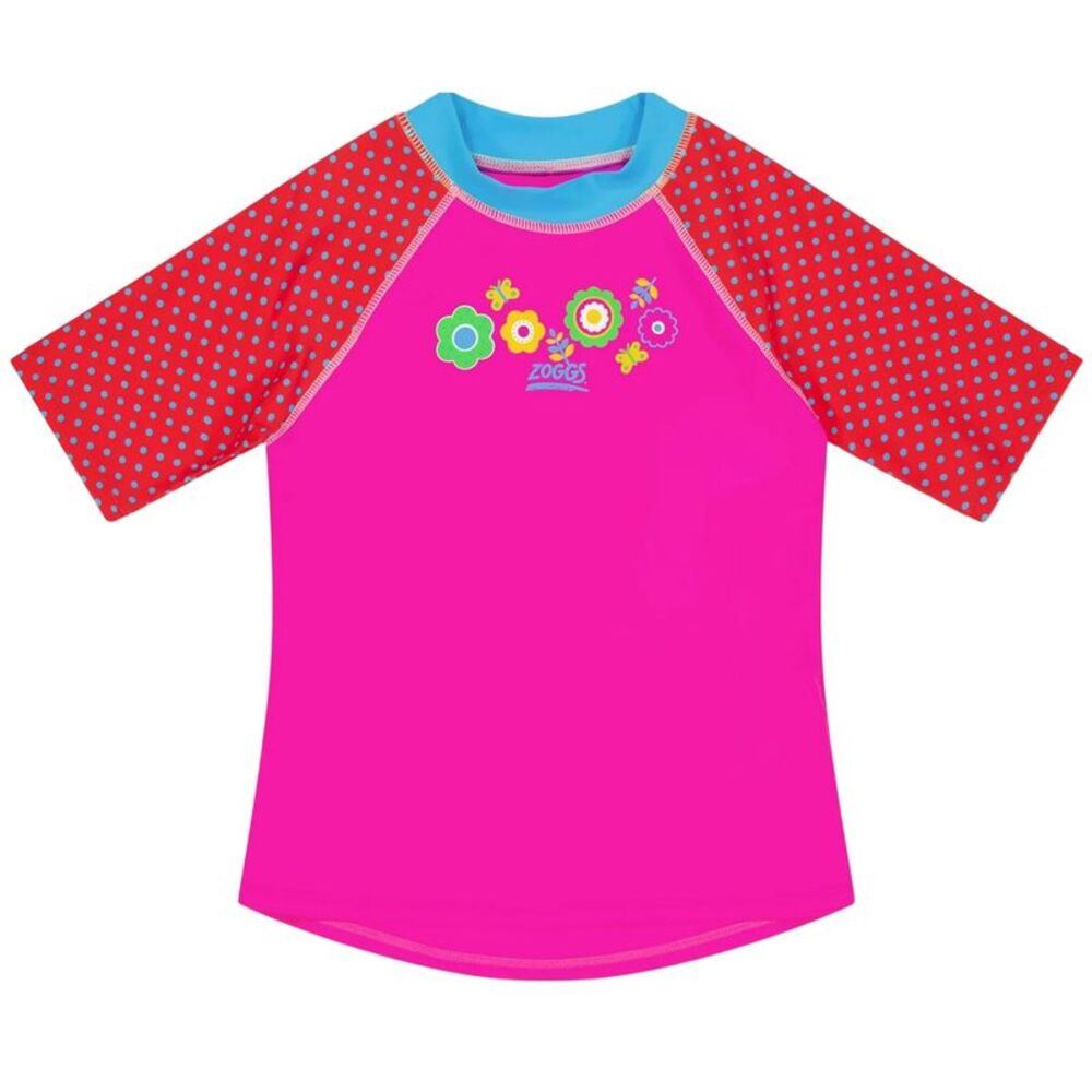 Zoggs Childrens/Kids Polka Dot 3/4 Sleeve Top / Blue